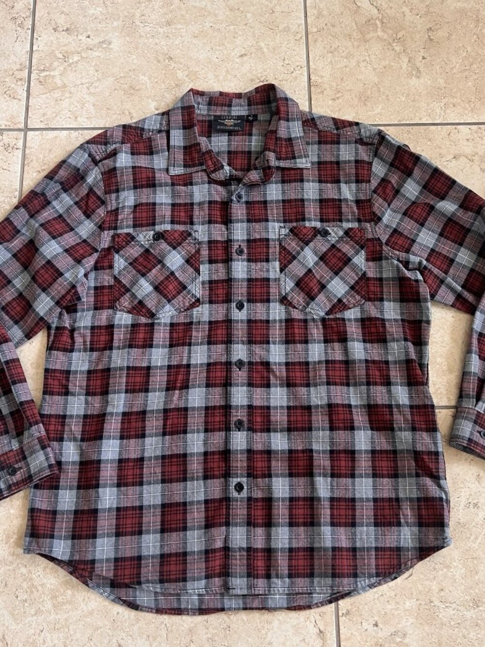 Two Harley Davidson XL Plaid Long Sleeve Button Up Shirts Genuine Motorclothes - Picture 10 of 16
